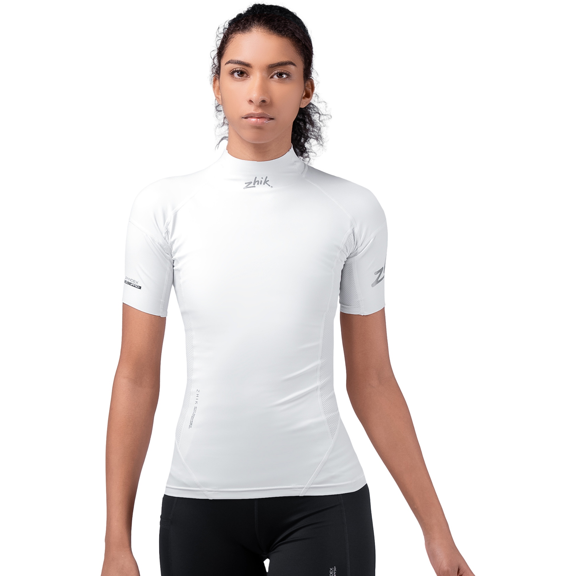 Zhik Womens Eco Spandex UPF50+ Short Sleeve Top DTP-0067-W-WHT - White